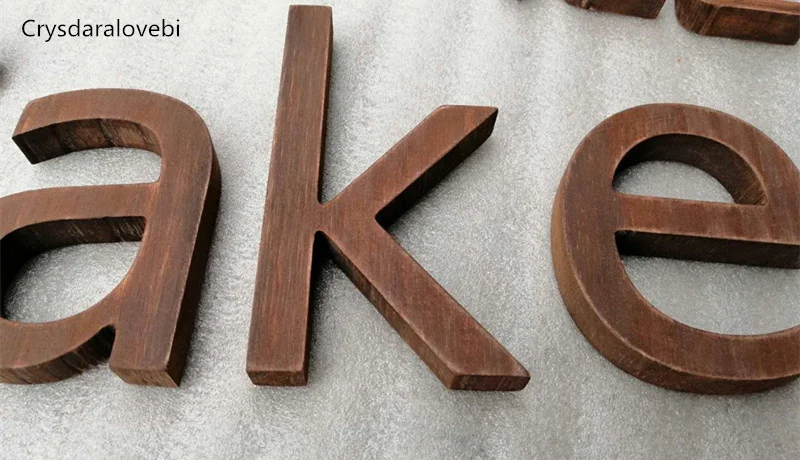 Home Bar Word - Placas de madera Retro de nogal