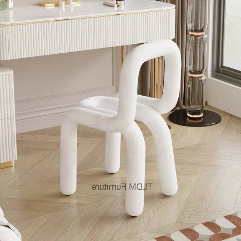 Home Barcelona - Silla de comedor de terciopelo multicolor