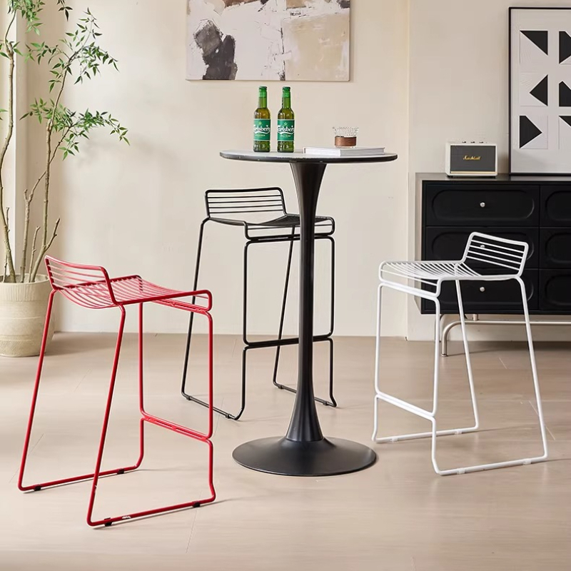 Home Bar Seating - Taburete de Bar Minimalista Nórdico, Silla