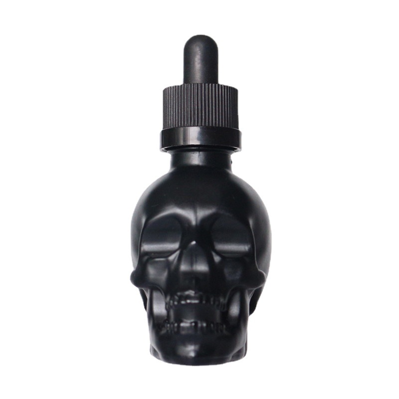 Bitters Bottle Set - Botella de vidrio con gotero Skull
