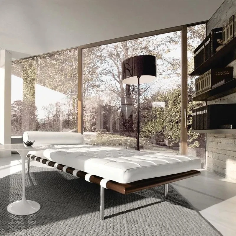 Home Barcelona - Sofá Cama Barcelona de Cuero Moderno,