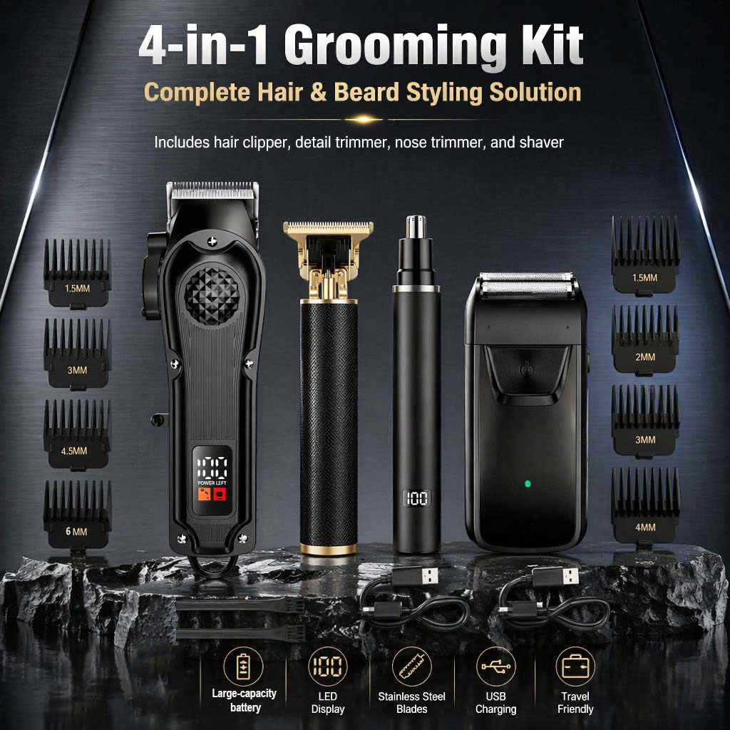 Home Barbershop - Set de Cortapelos 4 en 1
