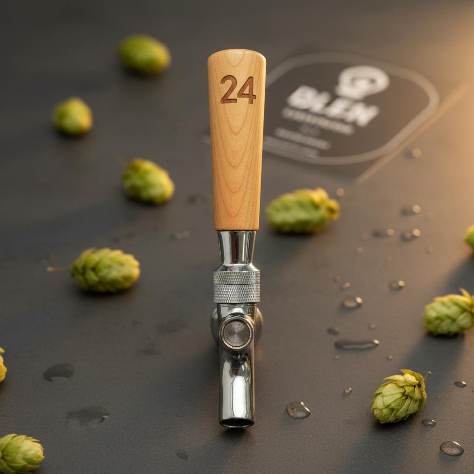 Home Bar Accessories - Manija Corta de Madera para Grifo