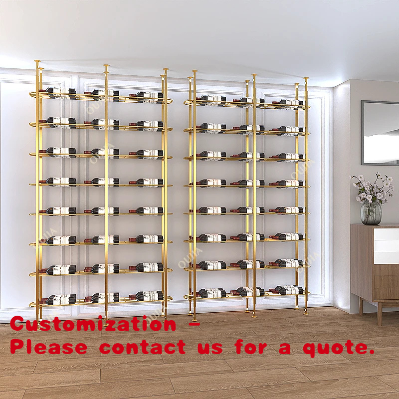 Home Bar Shelves - Estante de exhibición de metal personalizado