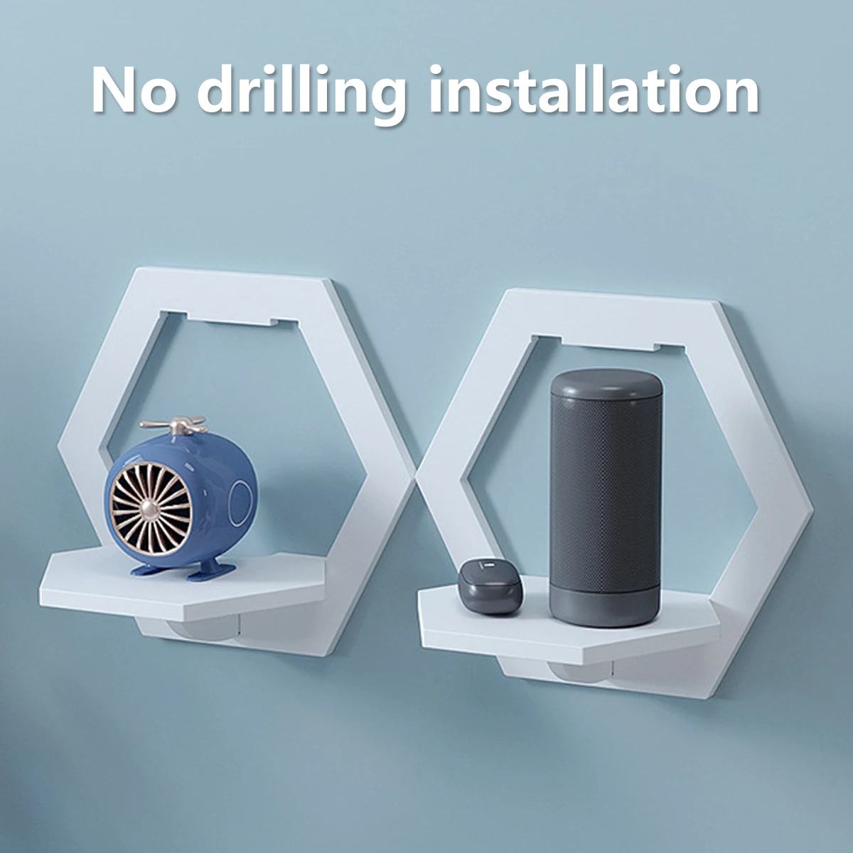 Estante de pared hexagonal sin - Home Bar Shelves reseña y precio