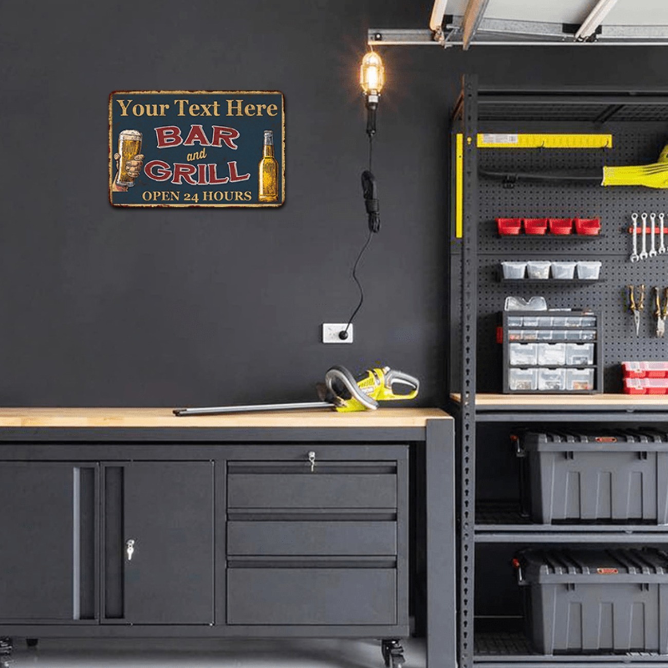 Letrero Metálico de Aluminio P - Home Bar Accessories reseña y precio