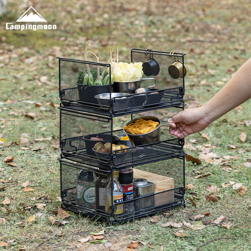 CAMPINGMOON CK-23BK Jaula de A - Home Bar Shelves reseña y precio