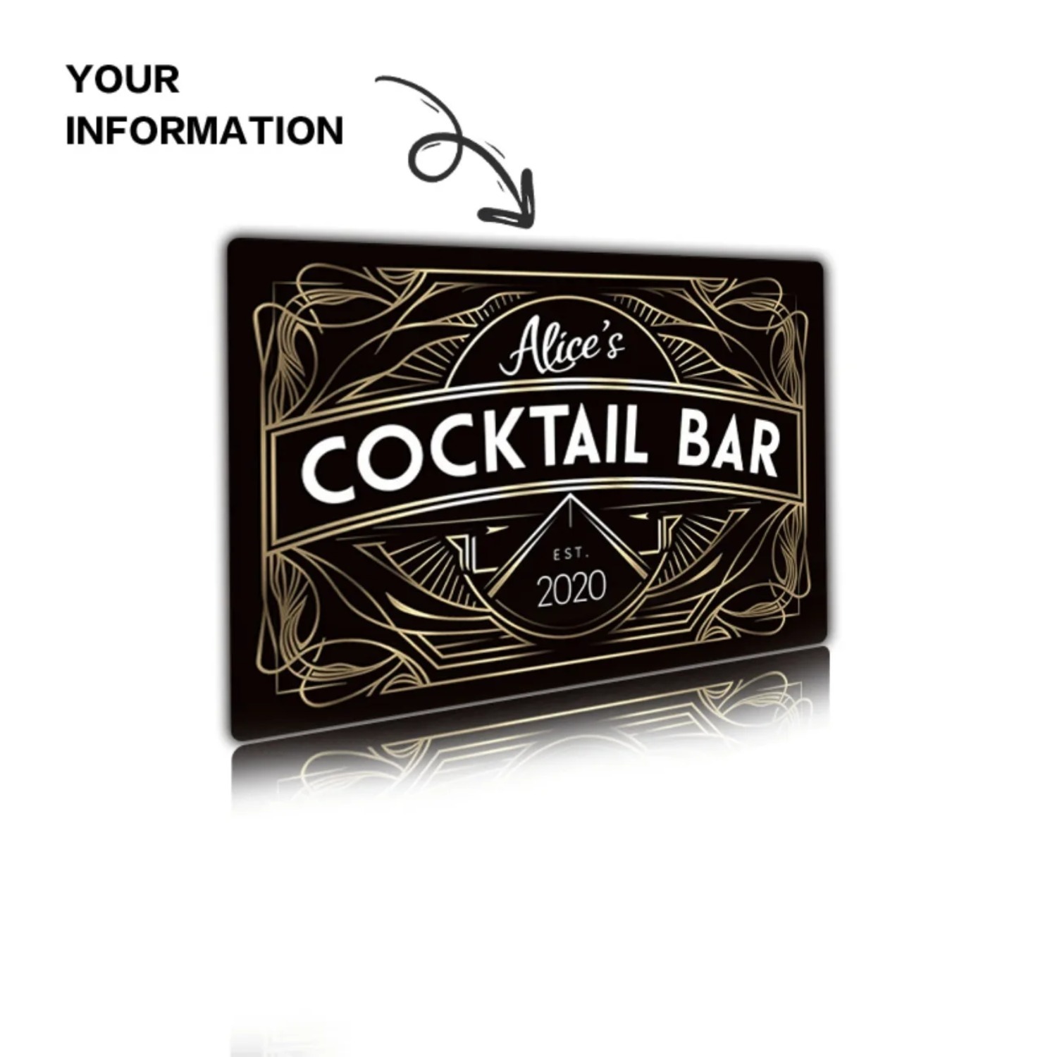 Letrero de Pared de Metal Art  - Home Bar Signs reseña y precio